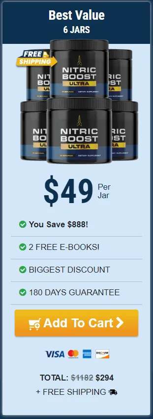 Nitric Boost Ultra- 6 Bottle